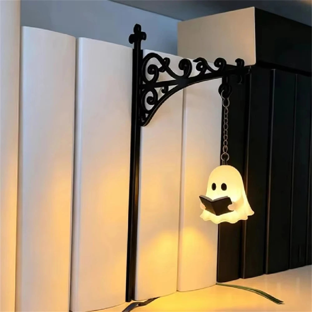 Library Lantern-Decorative Bookshelf Lighting, Reading Book Shelf Lights for Bookworms, Antique Led Books Nook Lamp Ornament